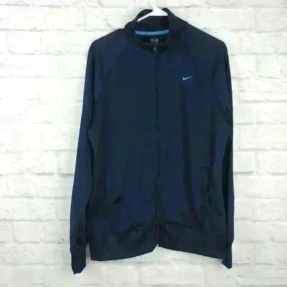 Nike Blue Zip Sweater Sz XL - Picture 3 of 4